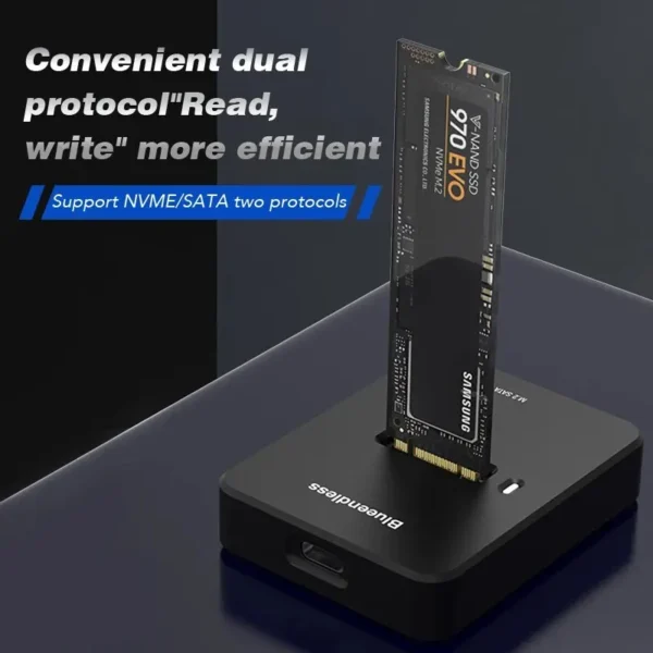 Blueendless External SSD Hard Disk NVME Enclosure 10G Online Reading Writing Speed SSD Case For M.2 NVME SSD Docking Station - AliExpress 7 - Image 2