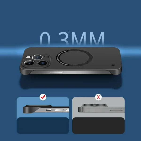 Ultra Thin Hard PC Magnetic Frameless Phone Case For Magsafe Huawei P70 Pro Puro 70 P70Pro Matte Color Solid Cover - AliExpress 509 - Image 5