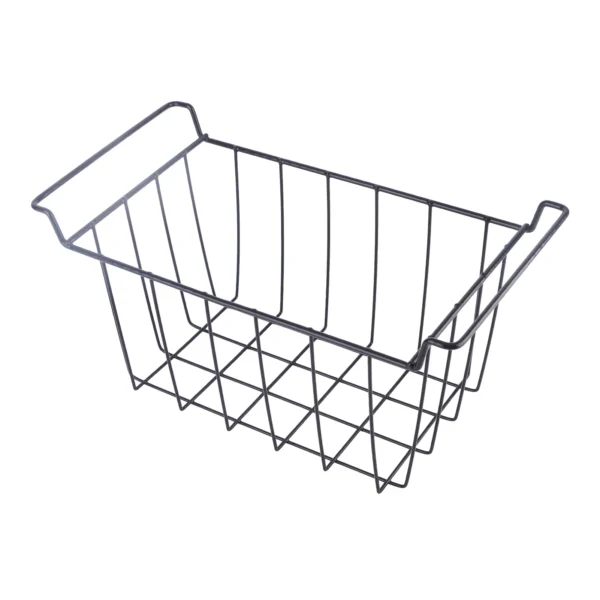 2Pcs Freezer Metal Wire Basket PE Coated Hanging Rack Organizer Bin Black for Refrigerator Shelves 8 Sizes Kitchen Accessories - AliExpress 15 - Image 3