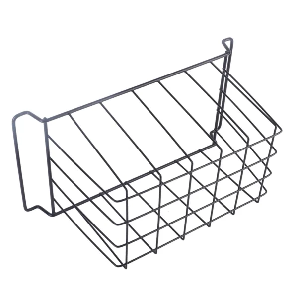 2Pcs Freezer Metal Wire Basket PE Coated Hanging Rack Organizer Bin Black for Refrigerator Shelves 8 Sizes Kitchen Accessories - AliExpress 15 - Image 4