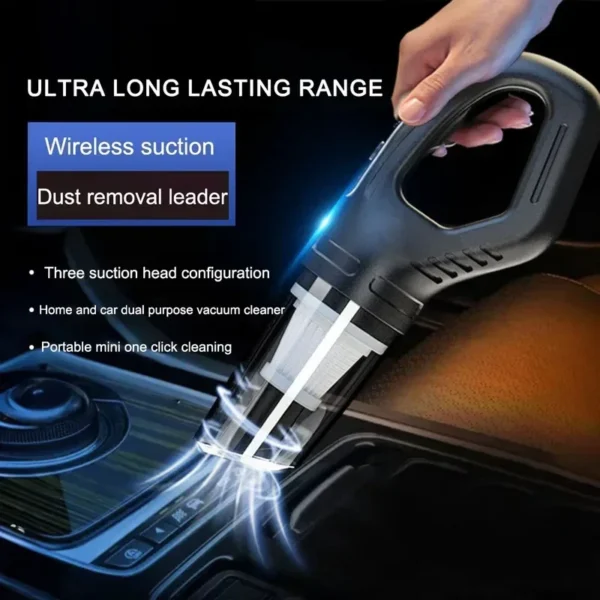 Wireless Vacuum Cleaner Powerful Suction Rechargeable Handheld Vacuum Cleaner Quick Charge for Car Home Pet Hair - AliExpress 6 - Image 3