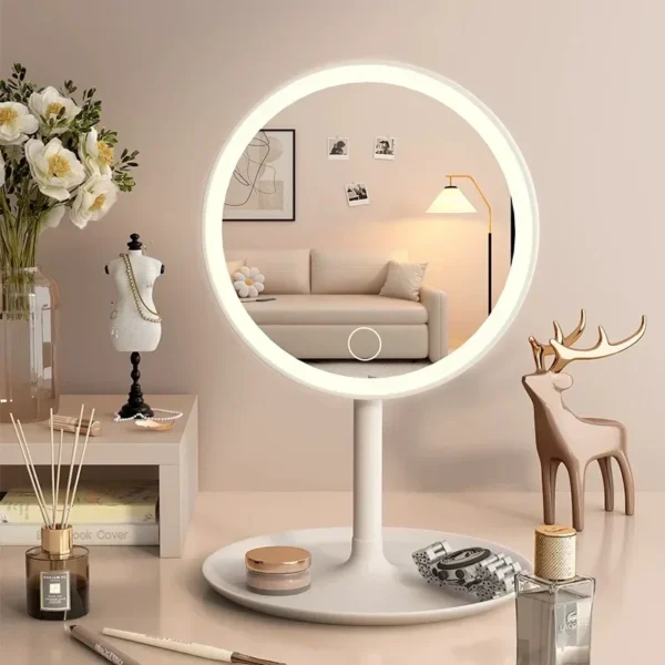 mirror Espejo de maquillaje desmontable con luz LED, Base de almacenamiento, 3 modos, recargable por USB, 1 unidad mirror - AliExpress 44